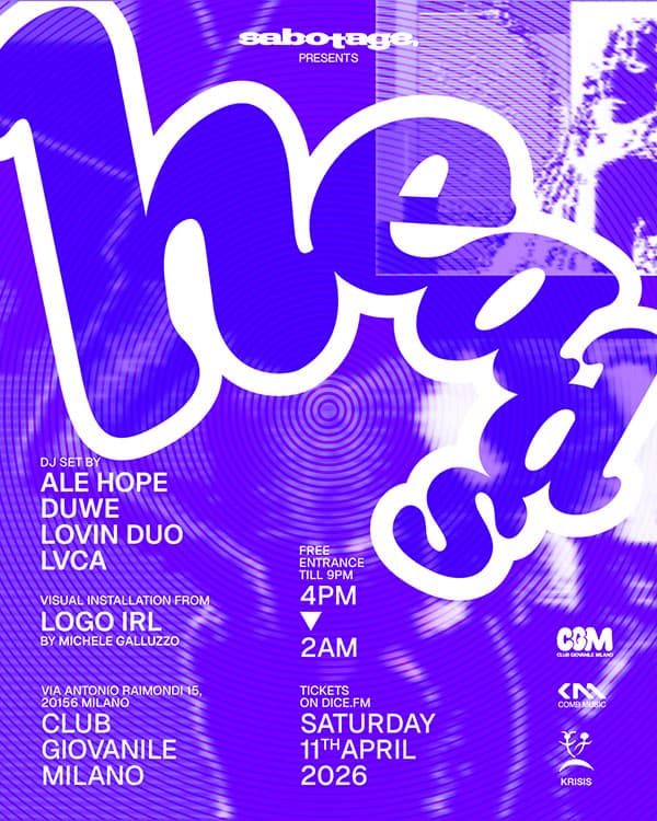 Sabotage presents HEADS - Menti in movimento
