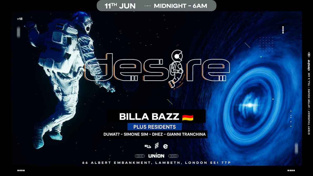 DESIRE - Weekly Thursday After Party - Billa Bazz