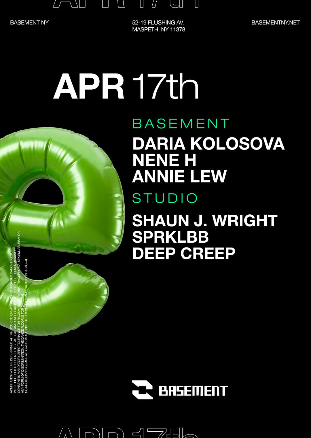 Daria Kolosova / Nene H / Annie Lew / Shaun J. Wright / SPRKLBB / deep creep