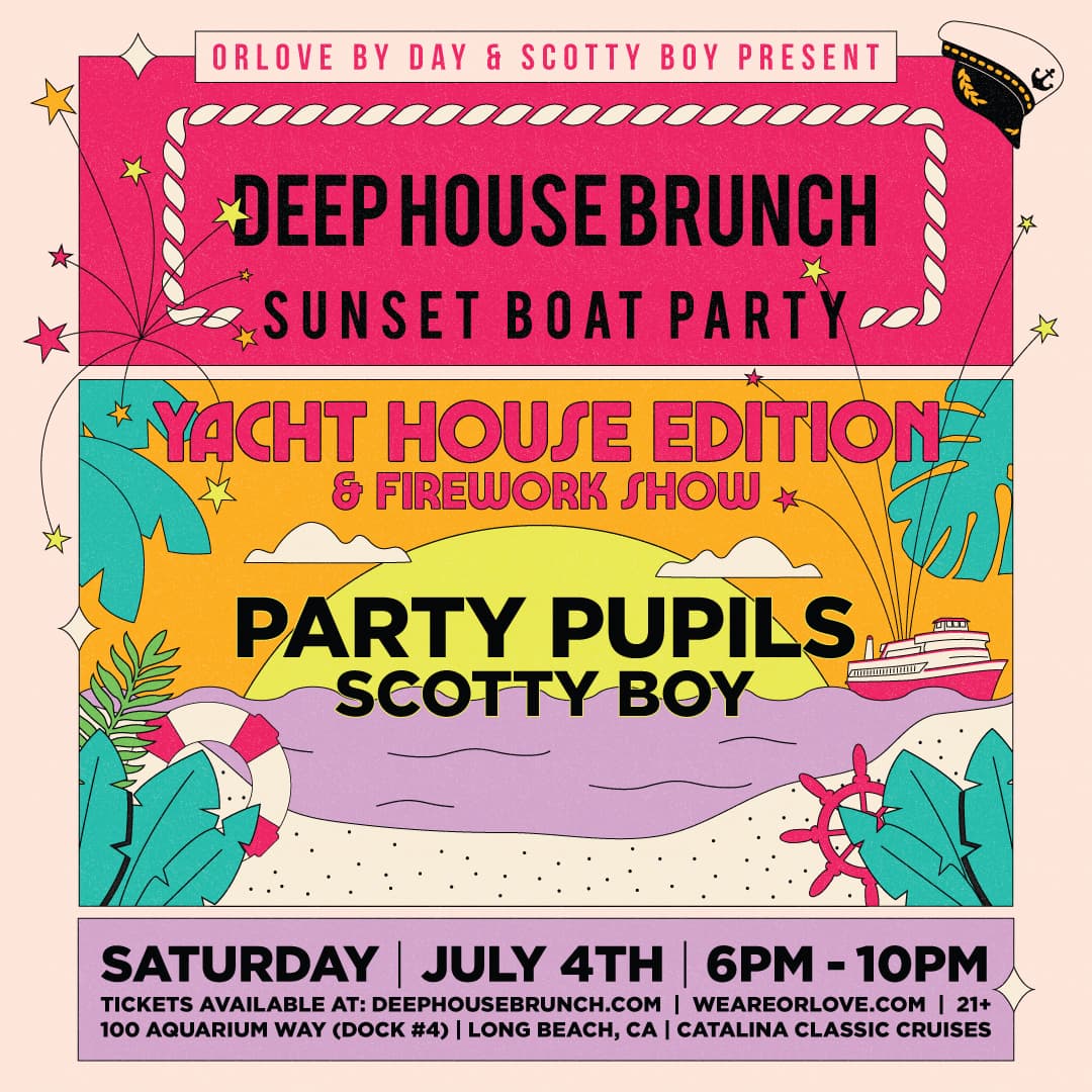 Deep House Brunch 4th of July BOAT PARTY & FIREWORKS SHOW feat. Party Pupils