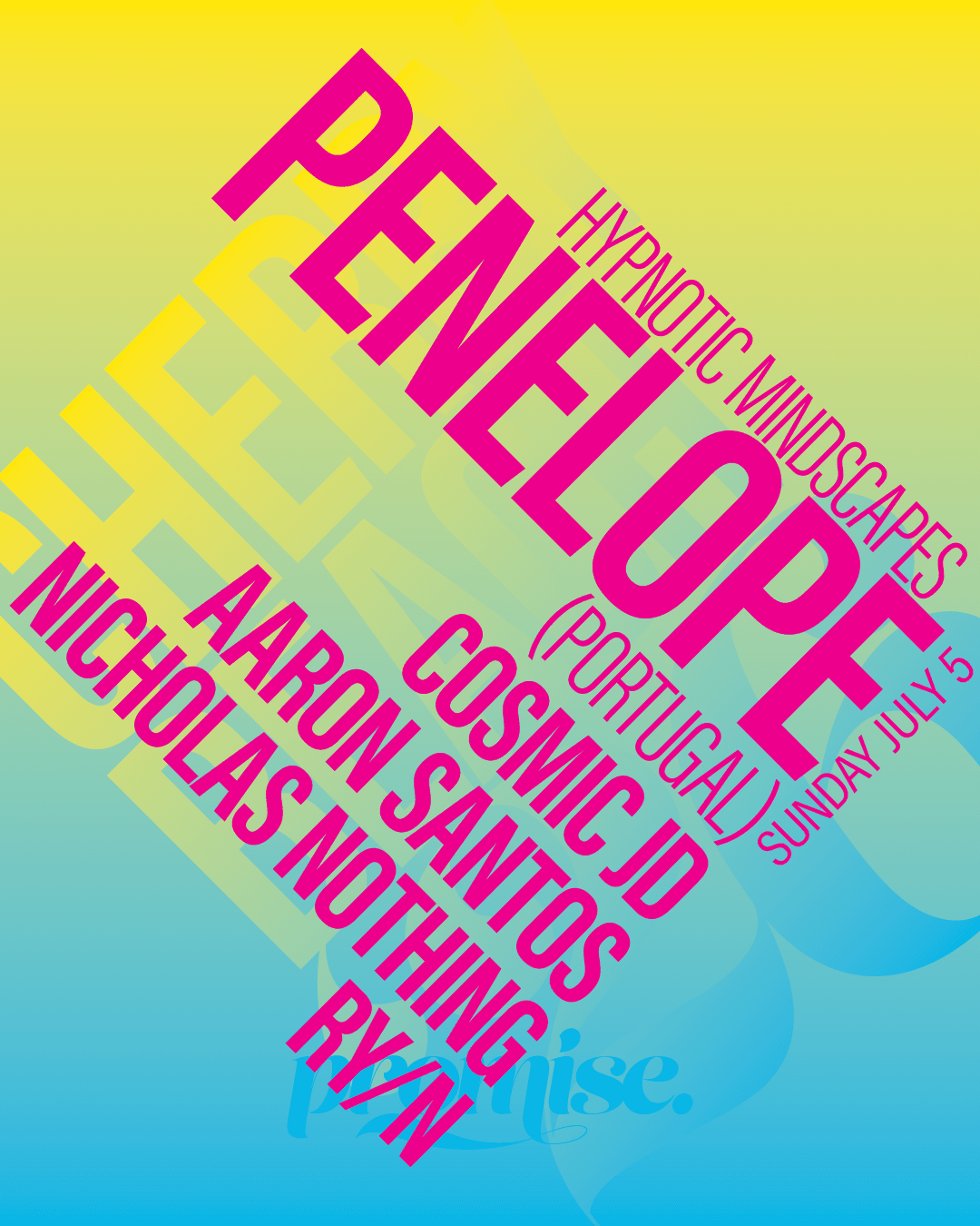 Promise Cherry Beach: Hypnotic Mindscapes presents Penelope (Portugal)