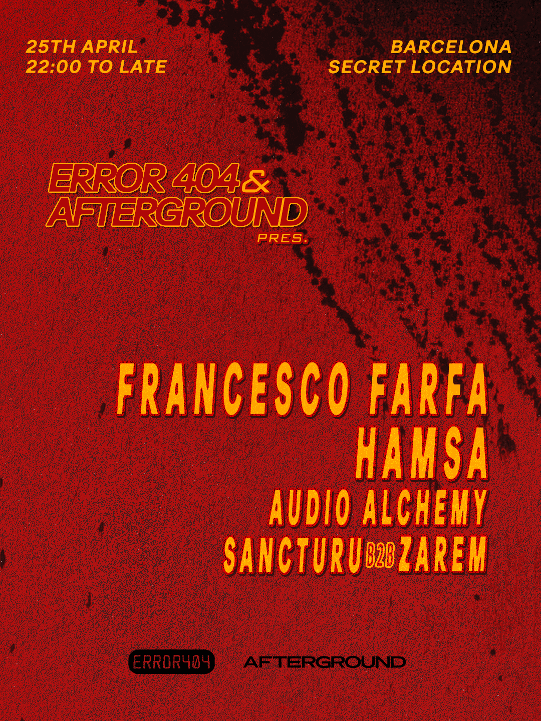 ERROR404 & AFTERGROUND Pres. Francesco Farfa