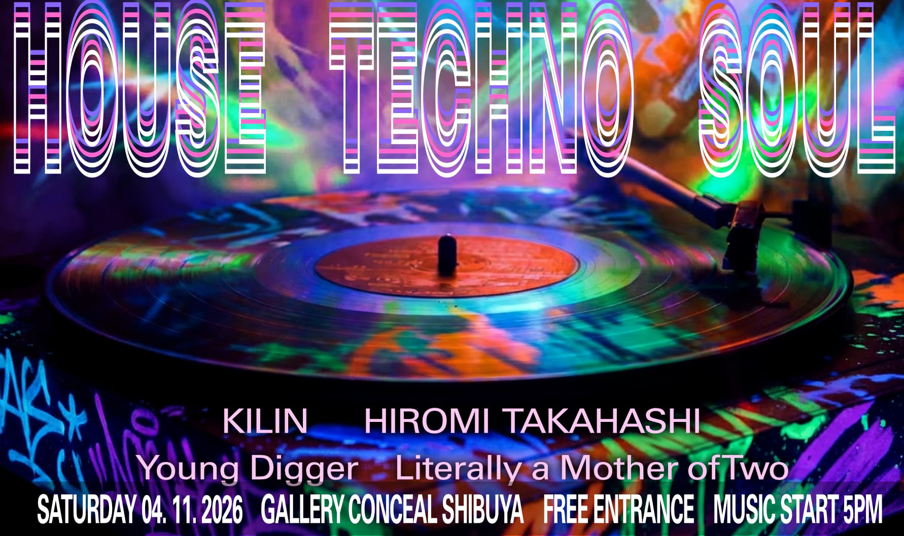 HOUSE TECHNO SOUL at Tokyo Art Tank vol 15