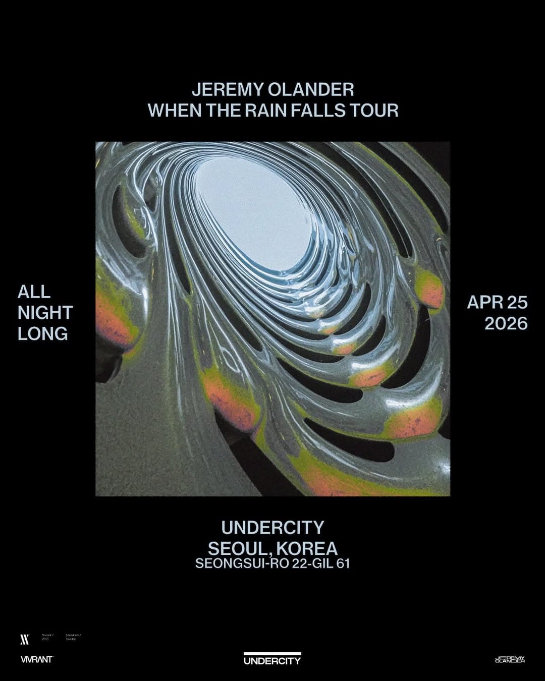 UNDERCITY presents Jeremy Olander (Vivrant showcase): When The Rain Falls Album Tour