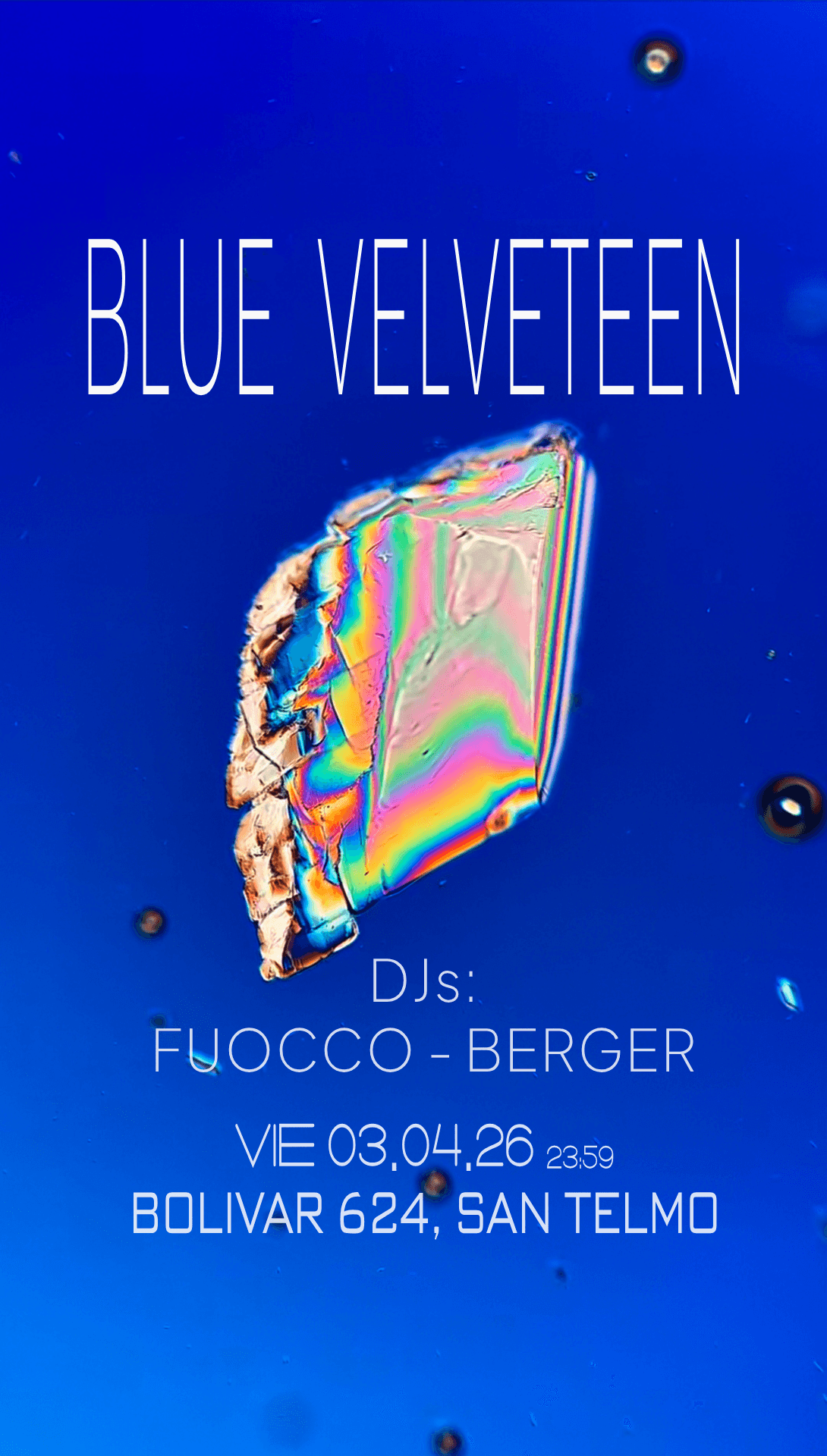 BLUE VELVETEEN