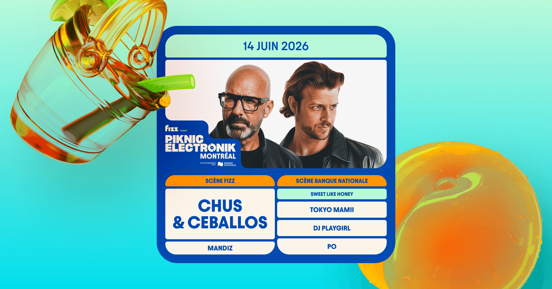 Piknic Électronik MTL #5: Chus & Ceballos / Sweet Like Honey