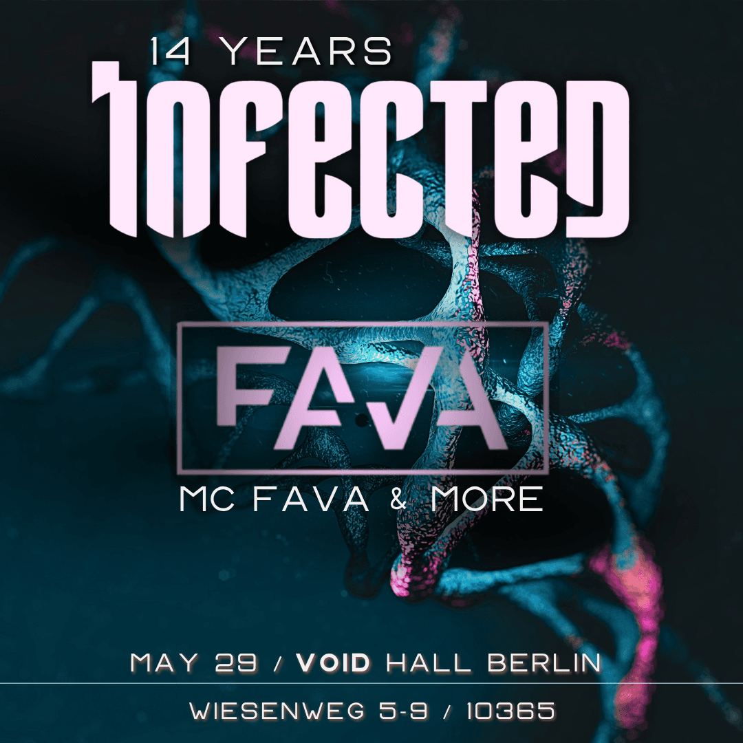 14 Years Infected Dnb with MC Fava, Upzet, Enjean, Shaded Lines, Nerv