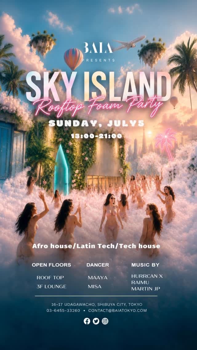 SKY ISLAND Rooftop Foam Party