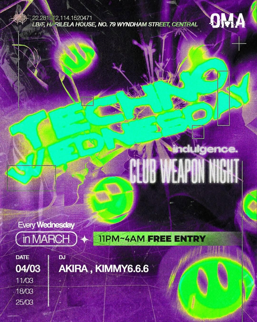 Techno Wednesday Vol. 28 - Club Weapon Night