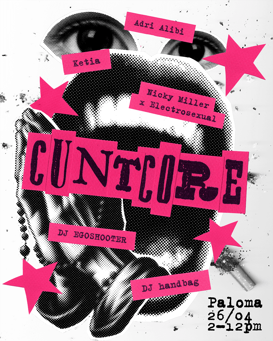 CUNTCORE w/ ketia, Dj handbag, DJ Egoshooter