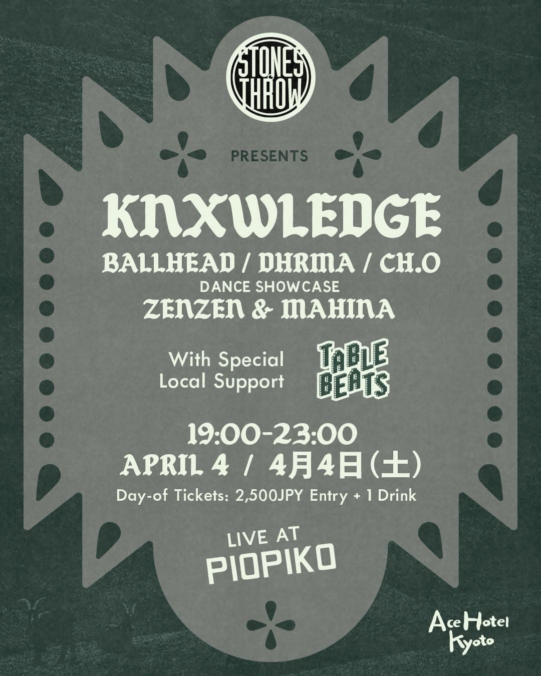 Ace Hotel Kyoto presents KNXWLEDGE