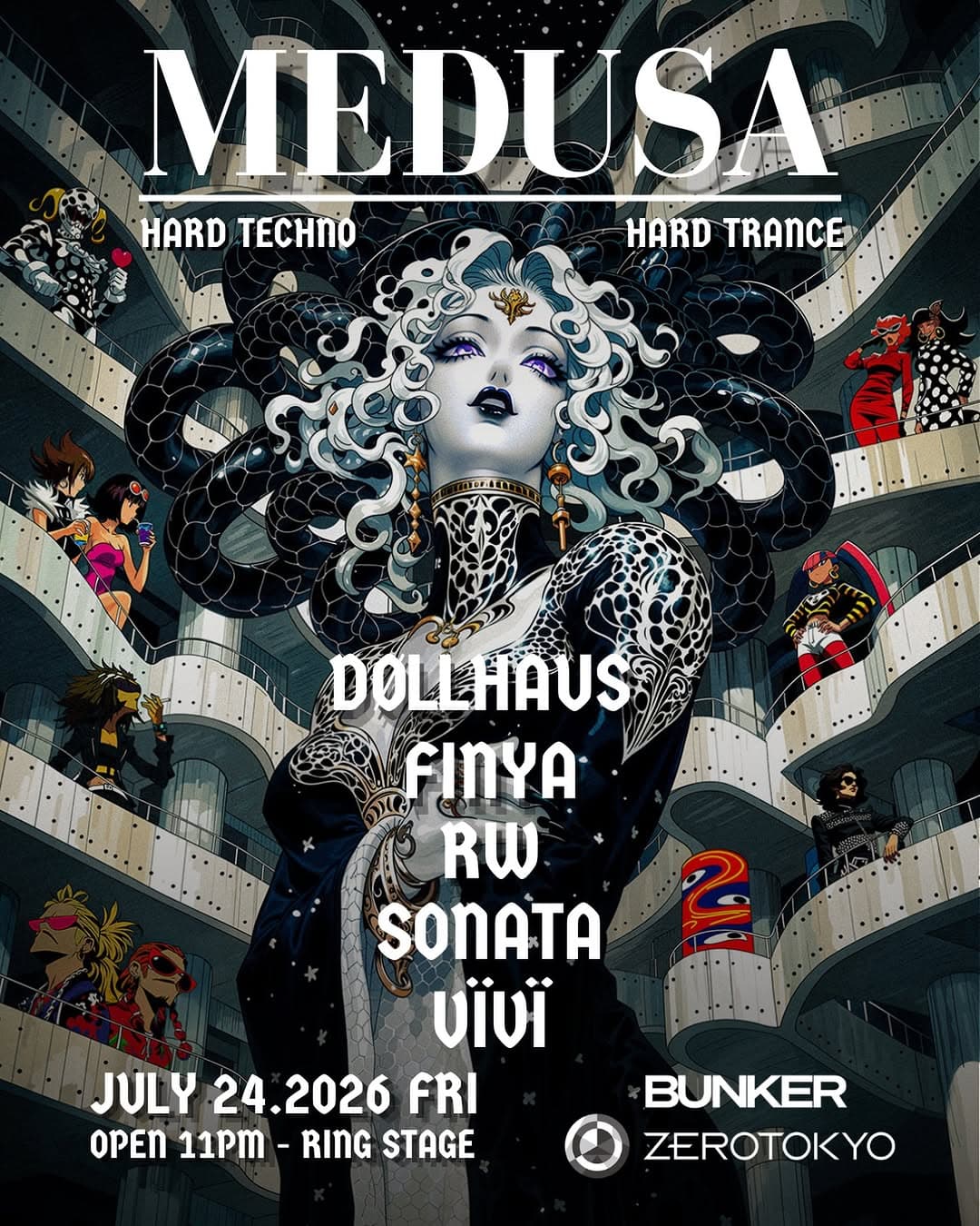 BUNKER, EUFORIA, MEDUSA, KALIYUGA