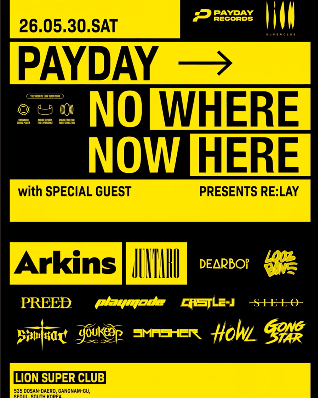 PAYDAY RECORDS & NOWHERE NOWHERE