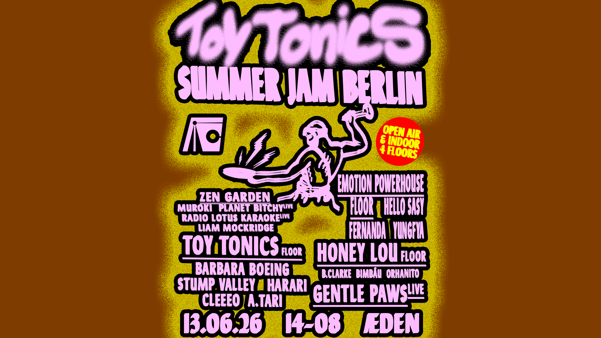 Toy Tonics Jam (OPEN AIR & INDOOR 18Hours - 4 FLOORS)