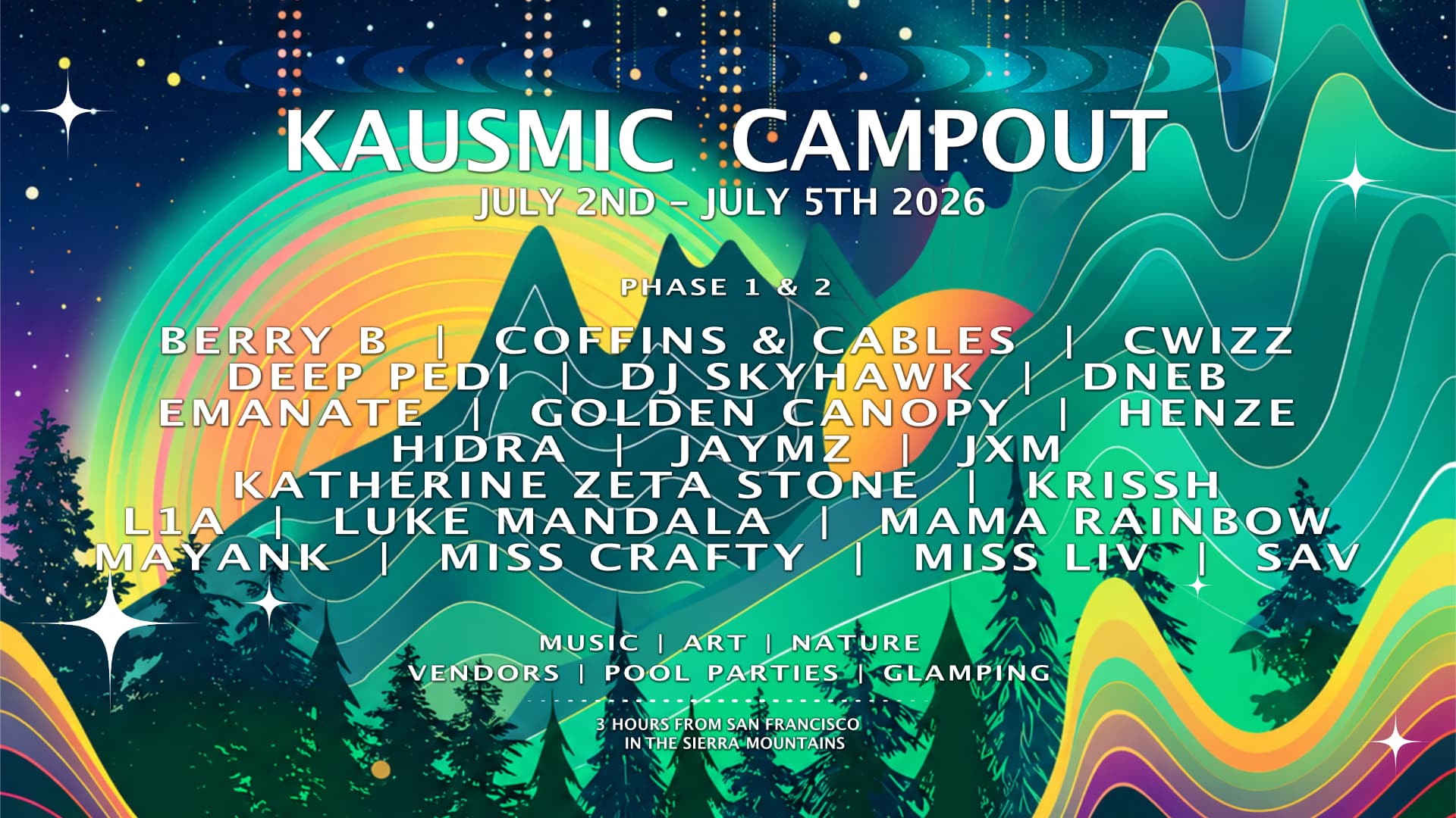 Mioli Music presents: 3rd Annual Kausmic Campout
