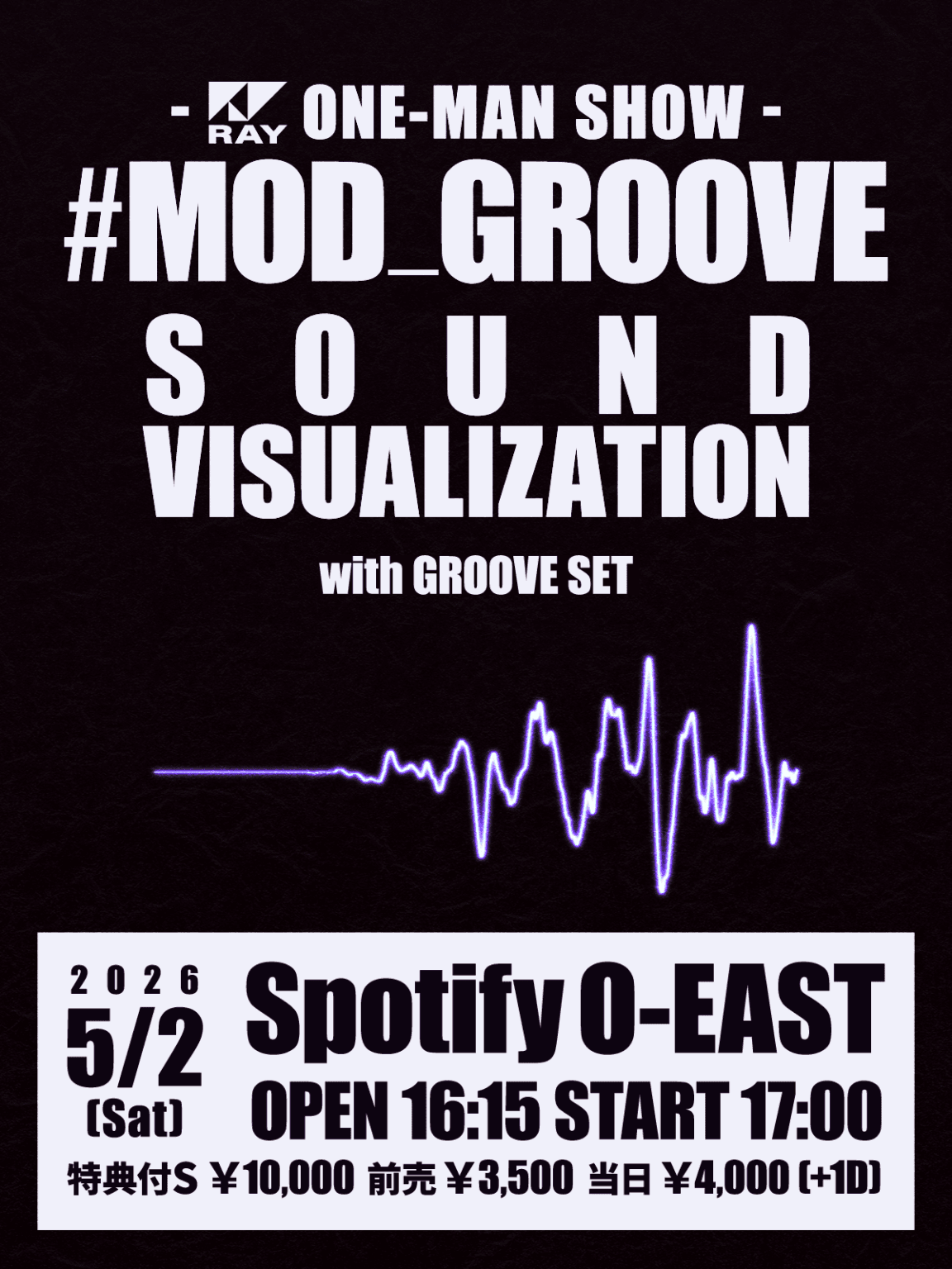 RAY ONE-MAN SHOW 「#MOD_GROOVE」- SOUND VISUALIZATION -