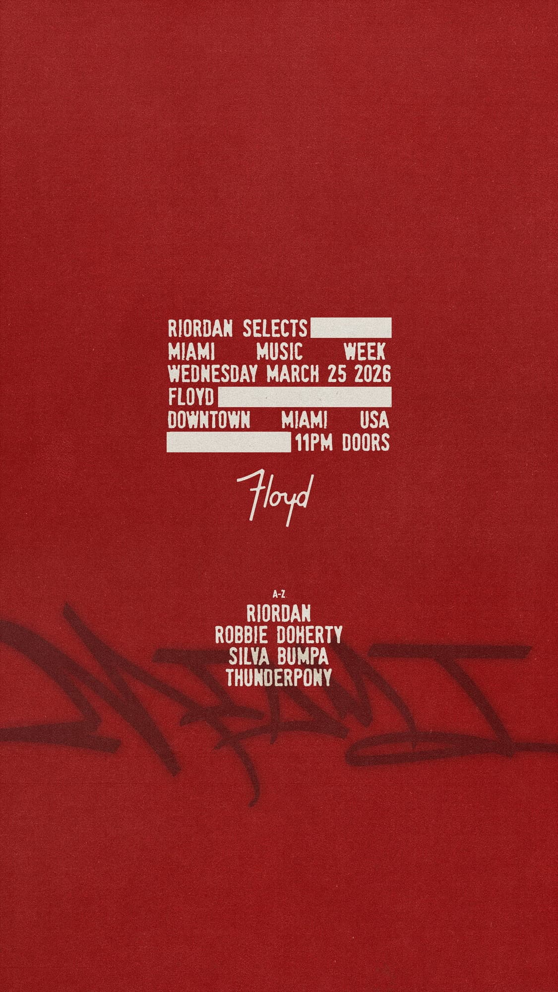 Riordan Selects: Miami Music Week