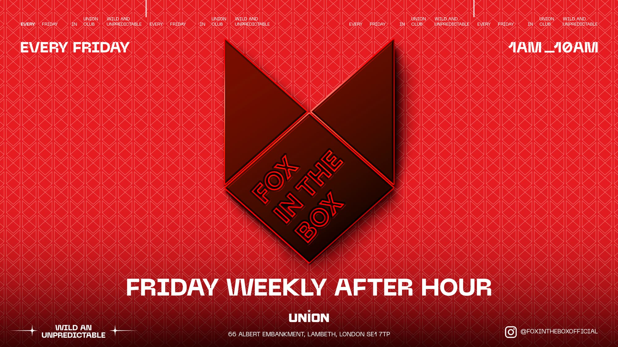 AFTER PARTY AT FOX IN THE BOX (Open until 10 am )