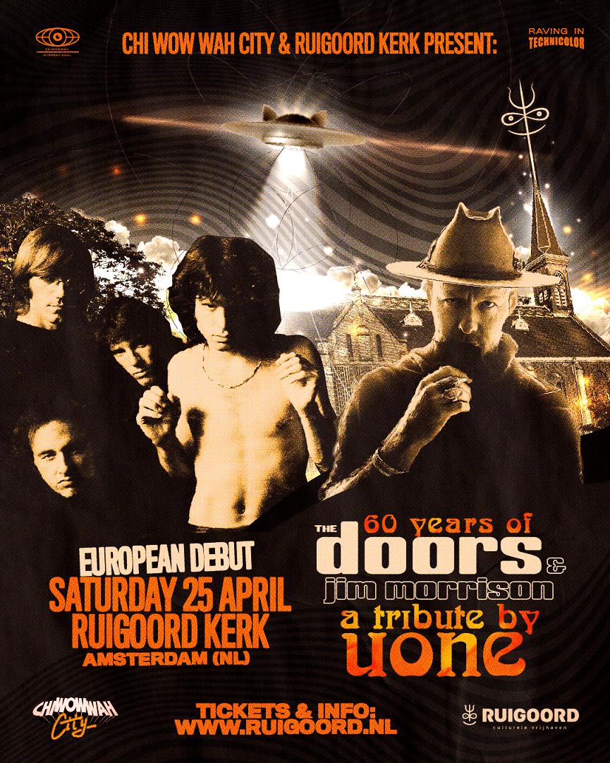 60 Years of The Doors & Jim Morrison: A Deep House Tribute by Uone (AMSTERDAM)