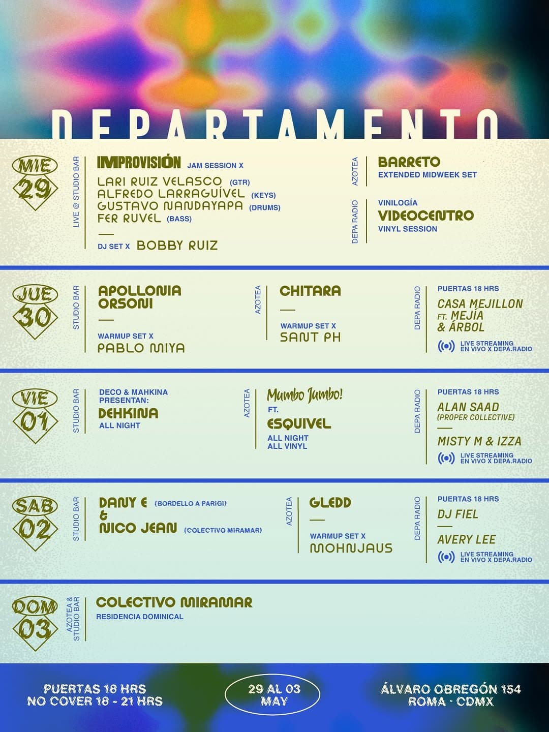 Weekly Lineup