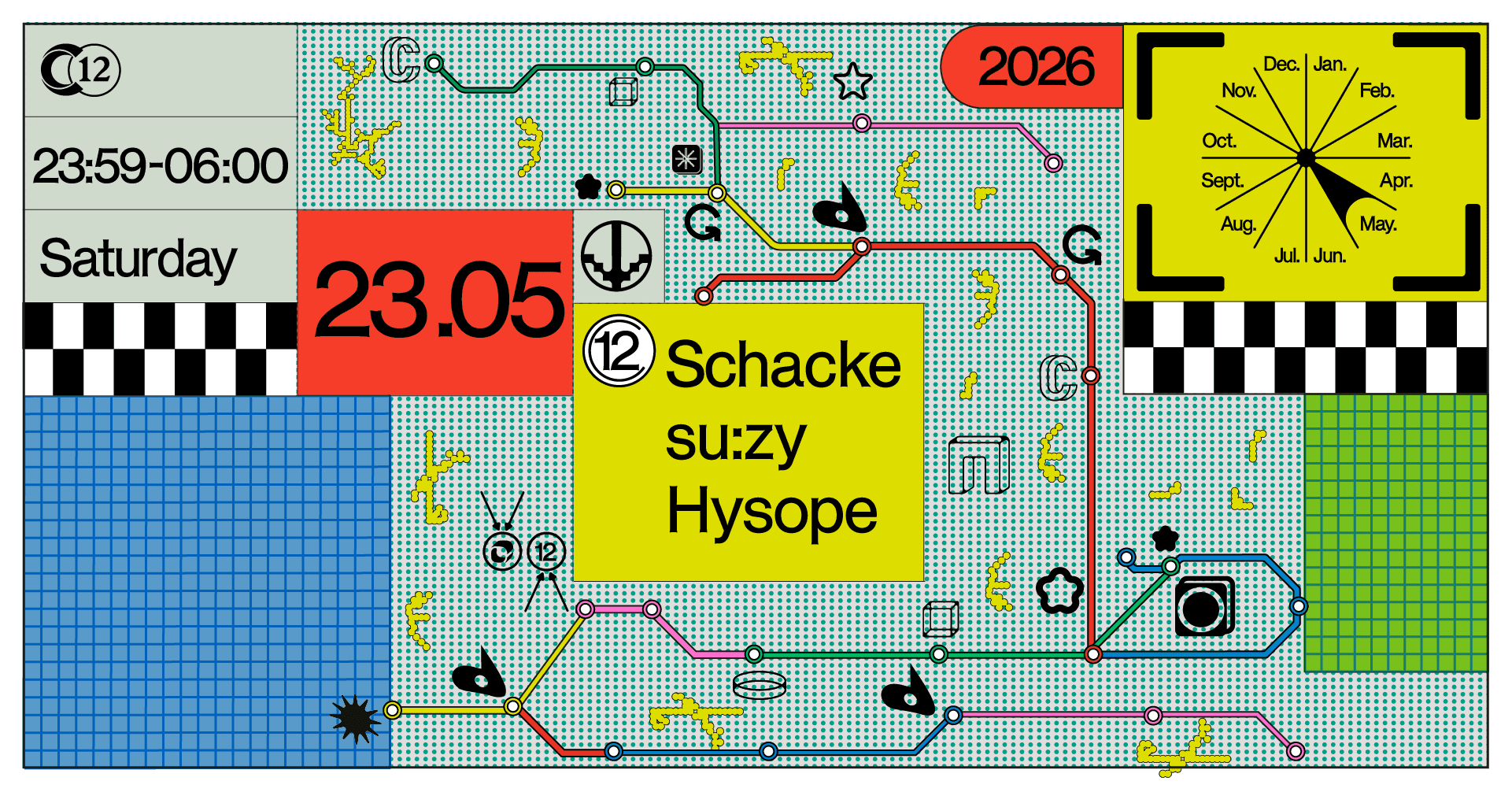 C12 Nite with Schacke, su:zy, Hysope