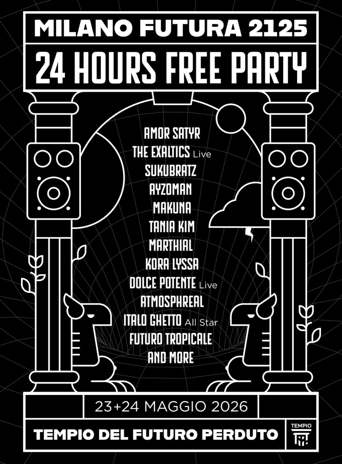 MILANO FUTURA 2125: 24h FREE PARTY
