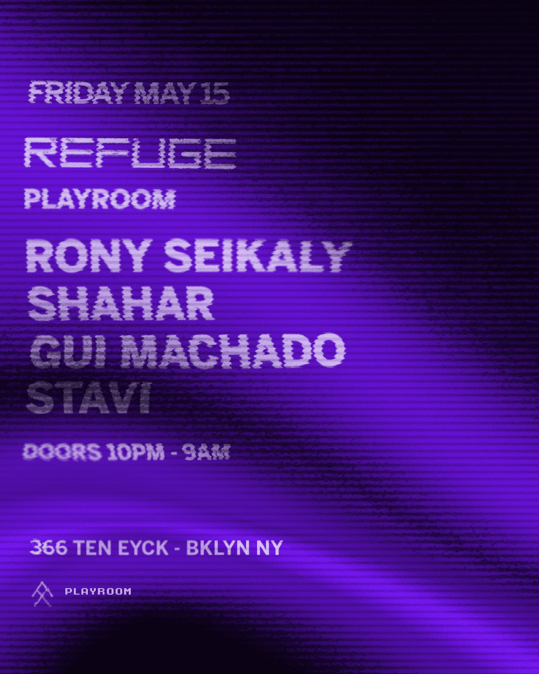 Refuge Saturday: Rony Seikaly, Shahar, Gui Machado & Stavi