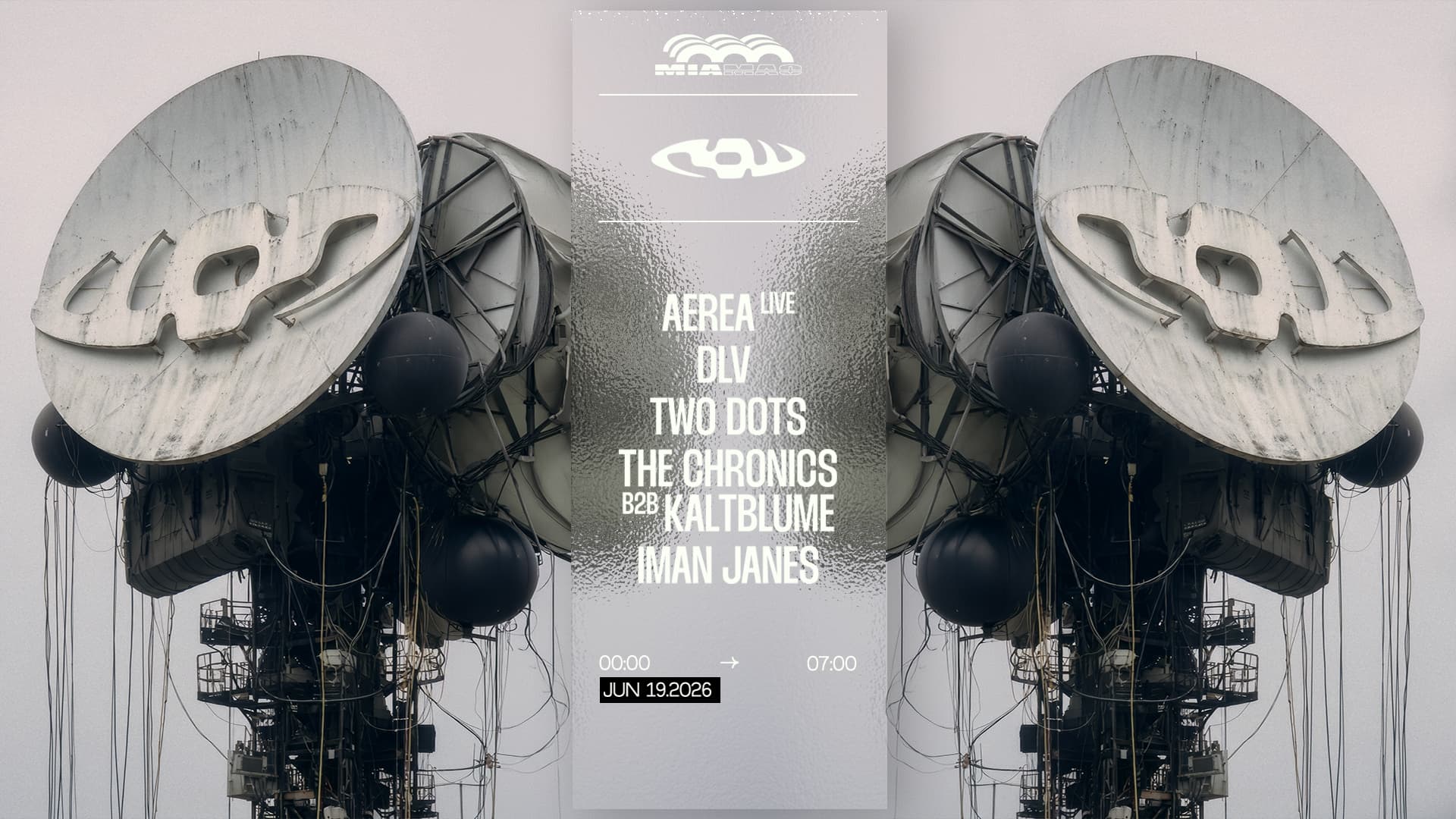 RAW: AEREA (live), DLV, Two Dots, The Chronics b2b KALTBLUME, Iman Janes