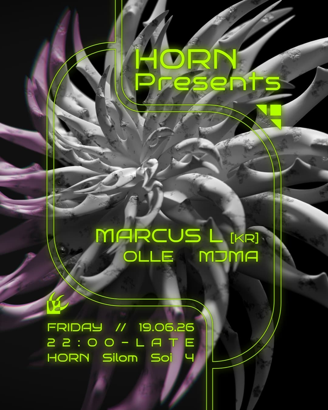 Horn presents Marcus L with OLLE & MJMA