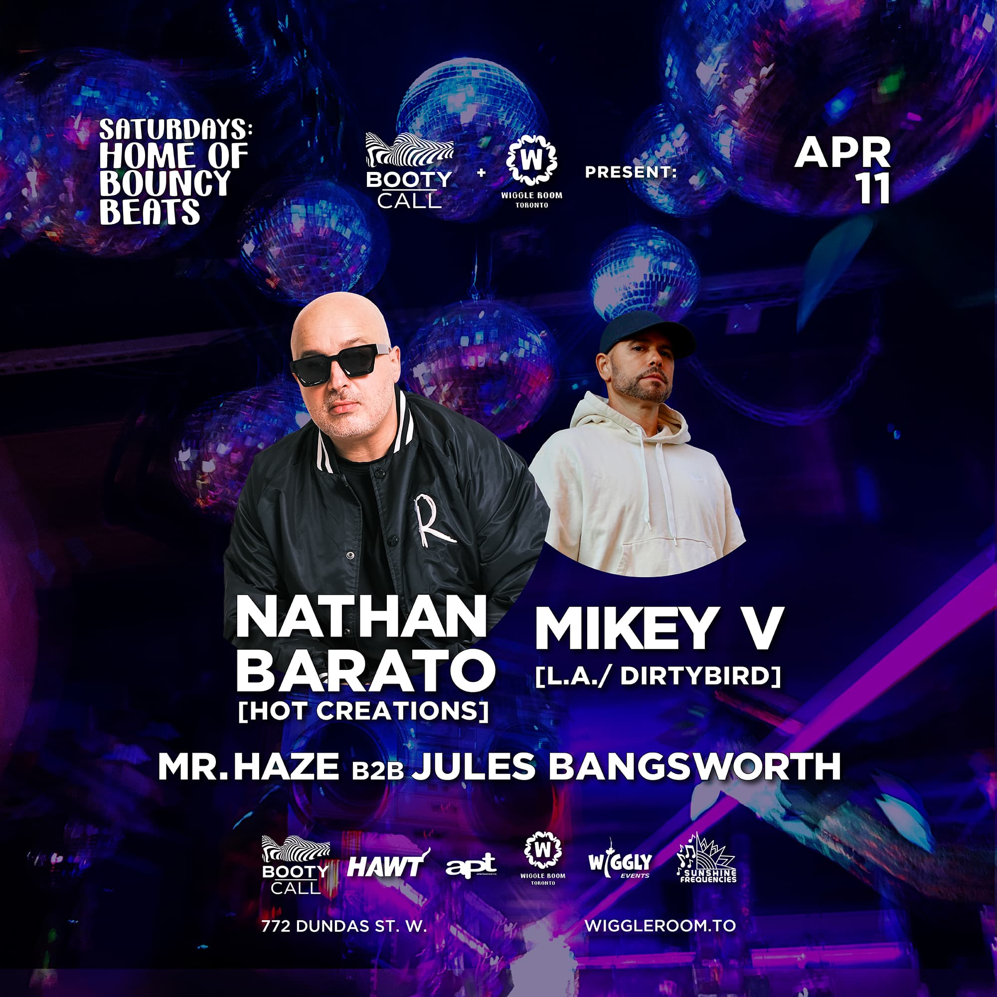 Booty Call Music presents: Nathan Barato + Mikey V at Wiggleroom