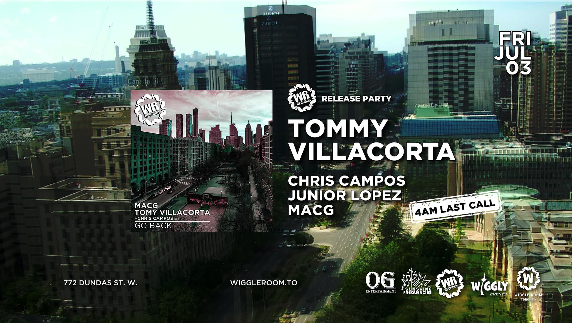 WR Records Release Party: TOMY VILLACORTA - 4AM LAST CALL