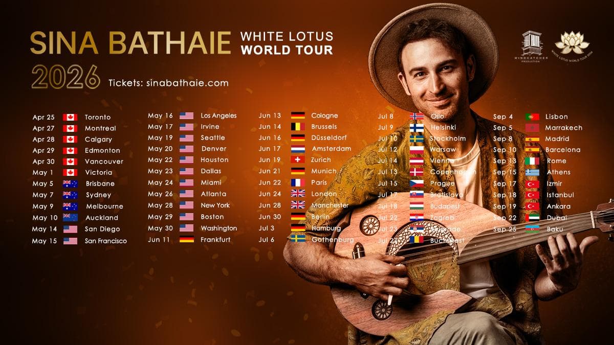 Sina Bathaie White Lotus World Tour - Live in Melbourne