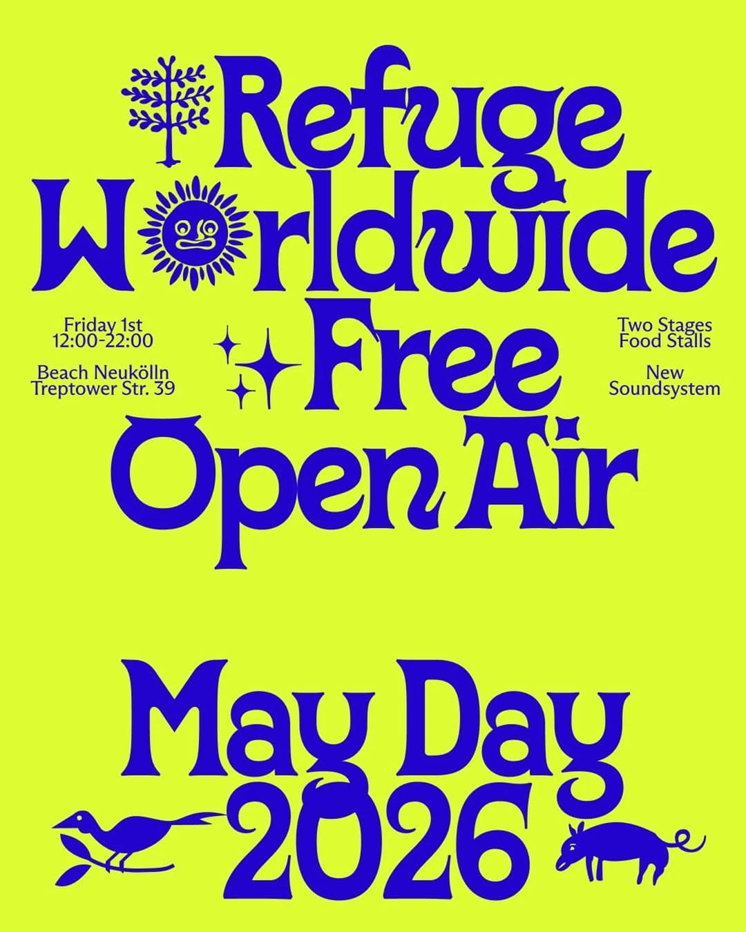 Refuge Worldwide May Day Event