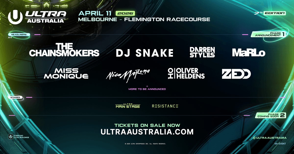 Ultra Australia 2026 - Promo Code RAVEFAM