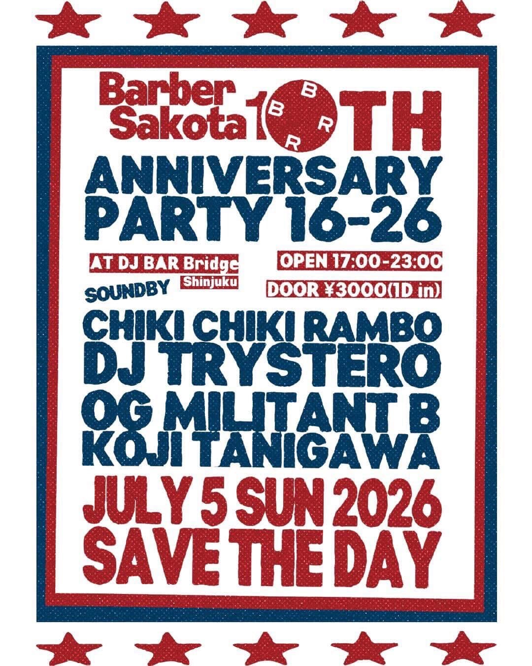 BARBER SAKOTA 10th ANNIVERSARY PARTY 16-26