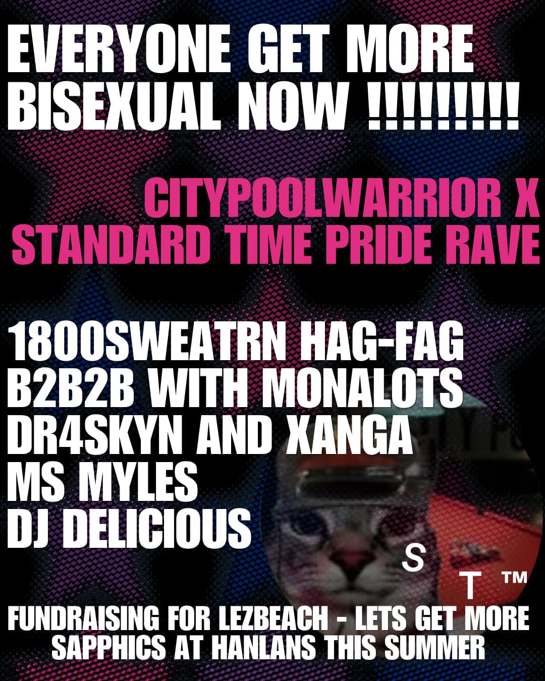 CITYPOOLWARRIOR X ST BI-PRIDE PARTY