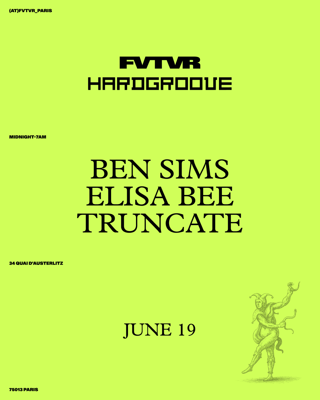 HARDGROOVE: Ben Sims, Elisa Bee, Truncate