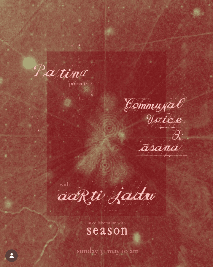 Patina: Āsana and Somatic Vocal Workshop