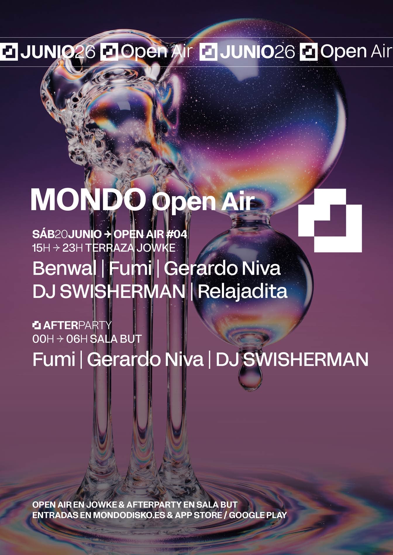 Mondo OPEN AIR #04: Benwal / Fumi / Gerardo Niva / DJ SWISHERMAN / relajadita