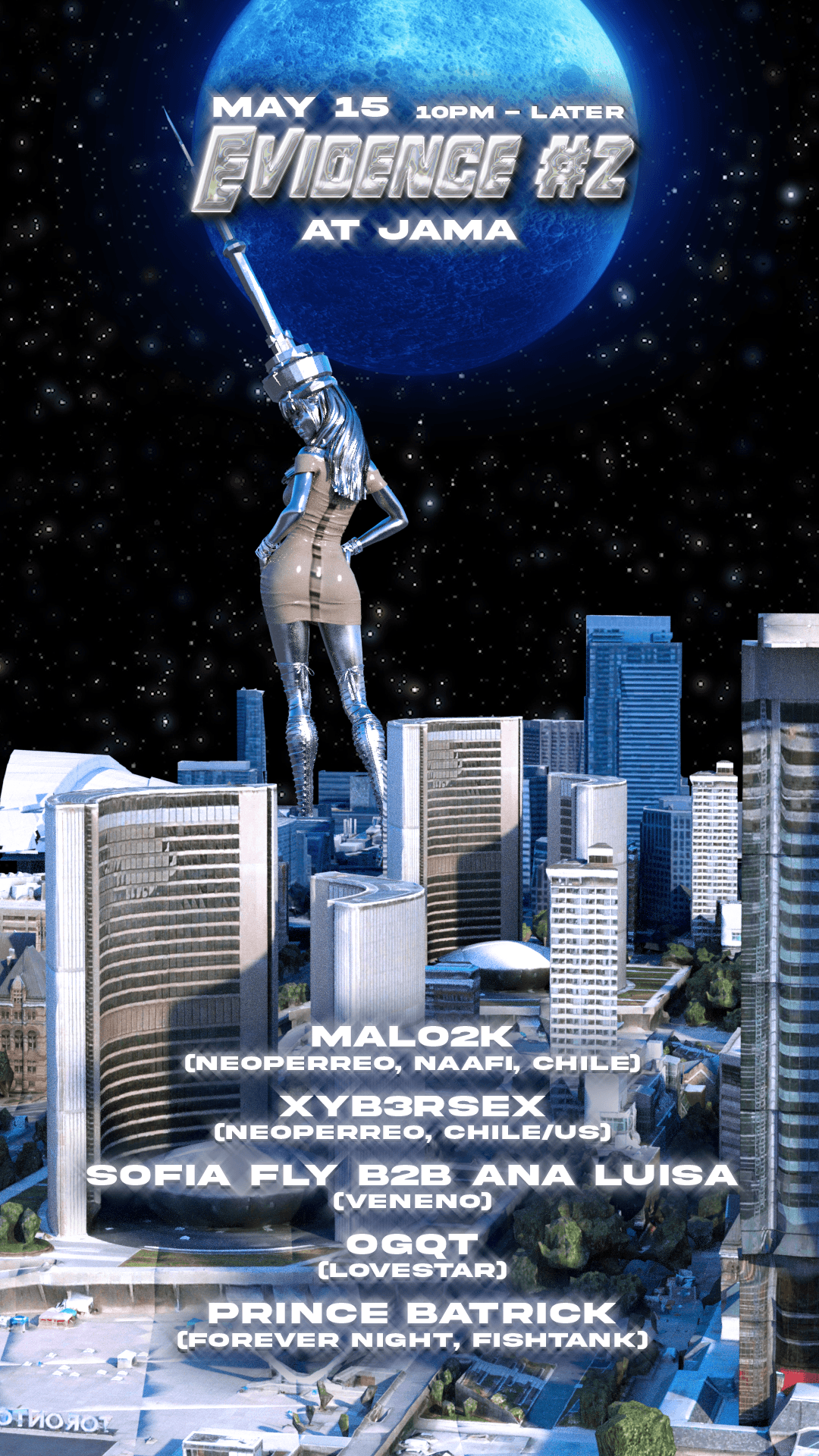 Evidence #2 w/ MALO2K (neoperreo), XYB3RSEX, Sofia Fly b2b Ana Luisa (veneno), OGQT, PRINCE B