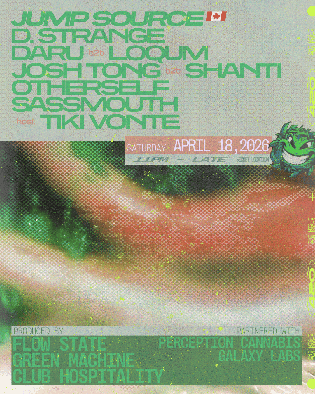 Club Hospitality + Flow State + Green Machine: Jump Source, D. Strange, and more