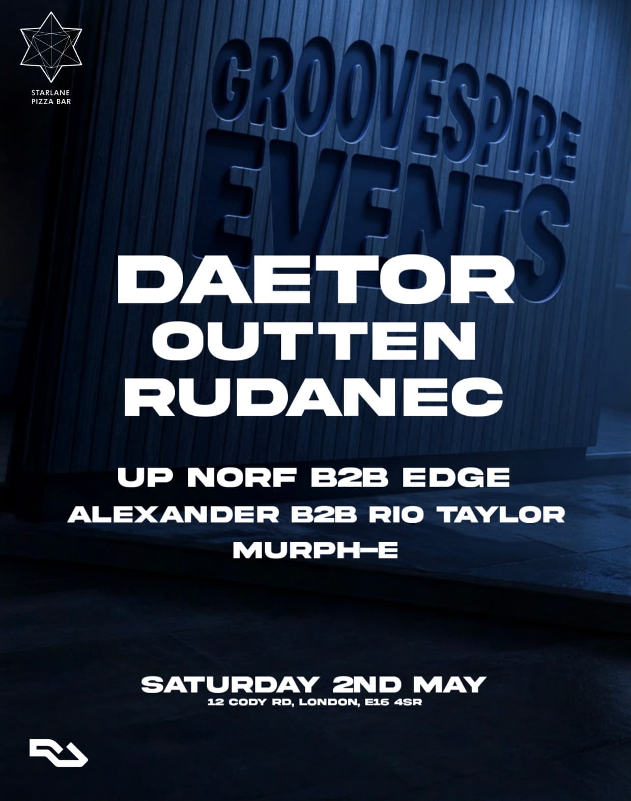 Groovespire: Daetor, Outten, Rudanec, UpNorf, Edge, Murph-E, Alexander, Rio Taylor
