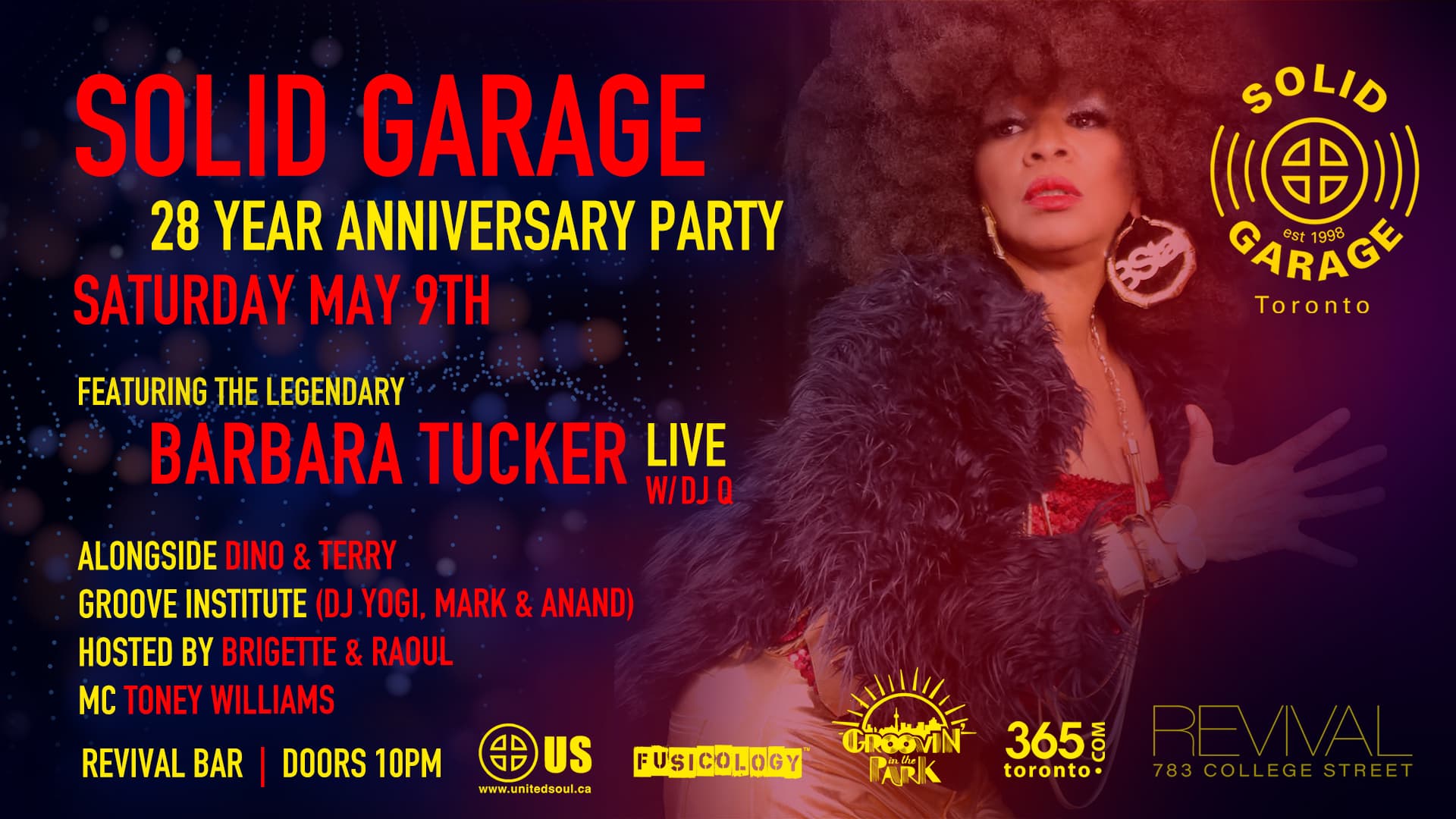 Solid Garage 28 Year Party with Barbara Tucker Live