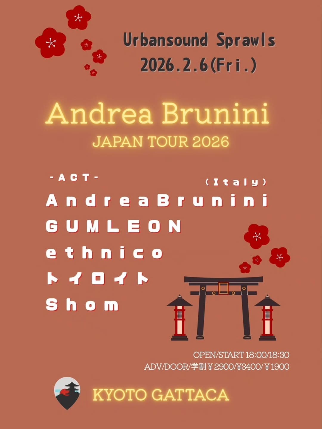 Andrea Brunini Live Japan Tour 2026
