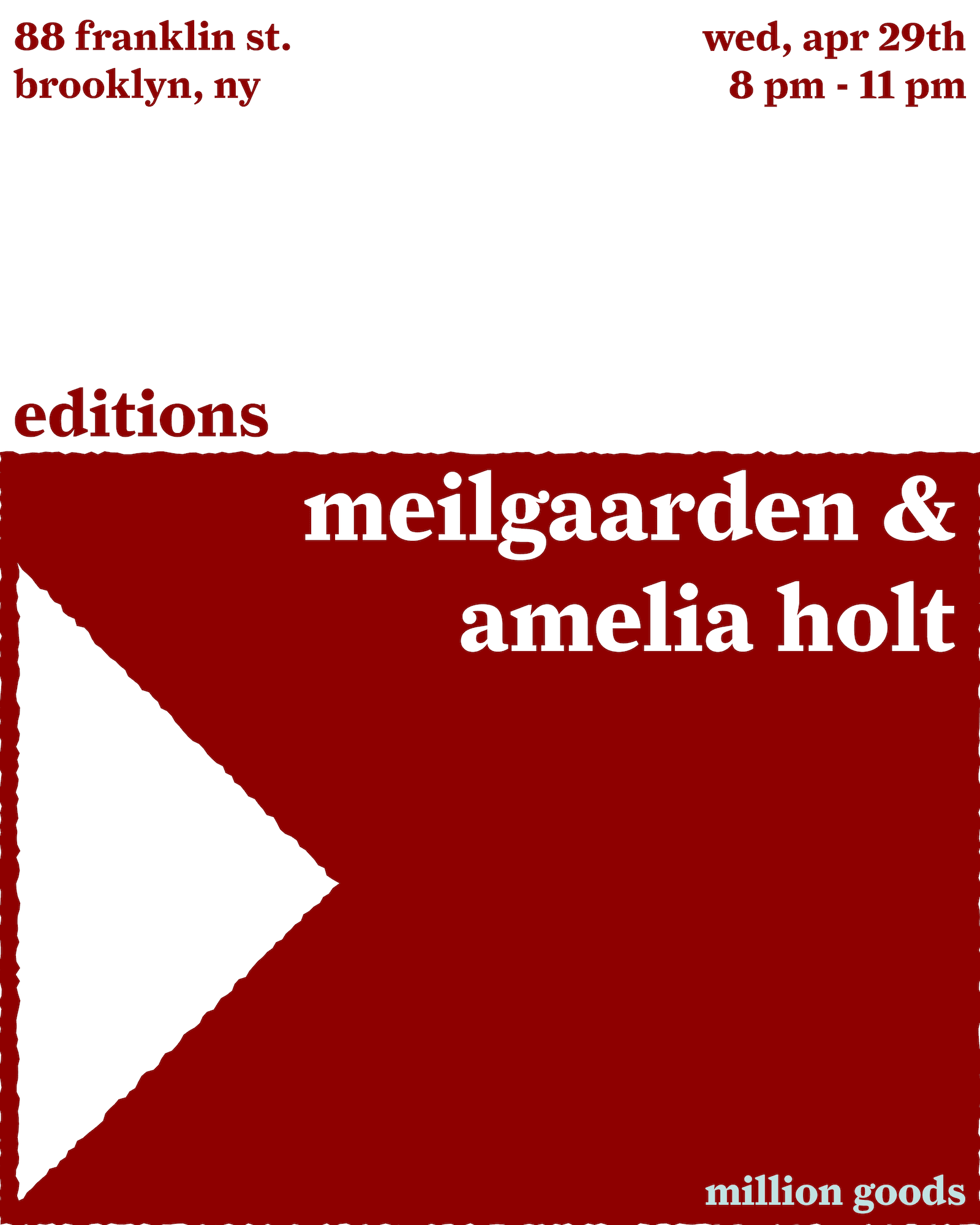 editions with Meilgaarden & Amelia Holt