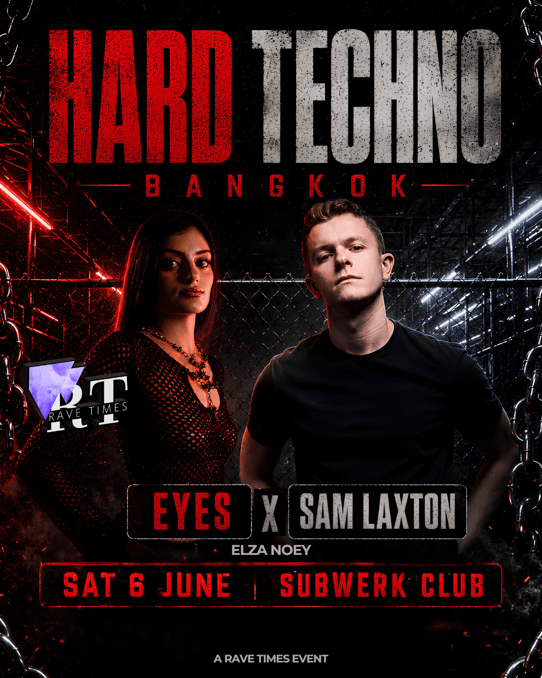 Hard Techno with EYES x Sam Laxton - by Rave Times