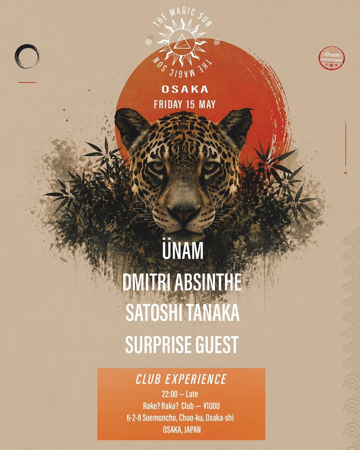 ÜNAM - The Magic Sun Japan Tour