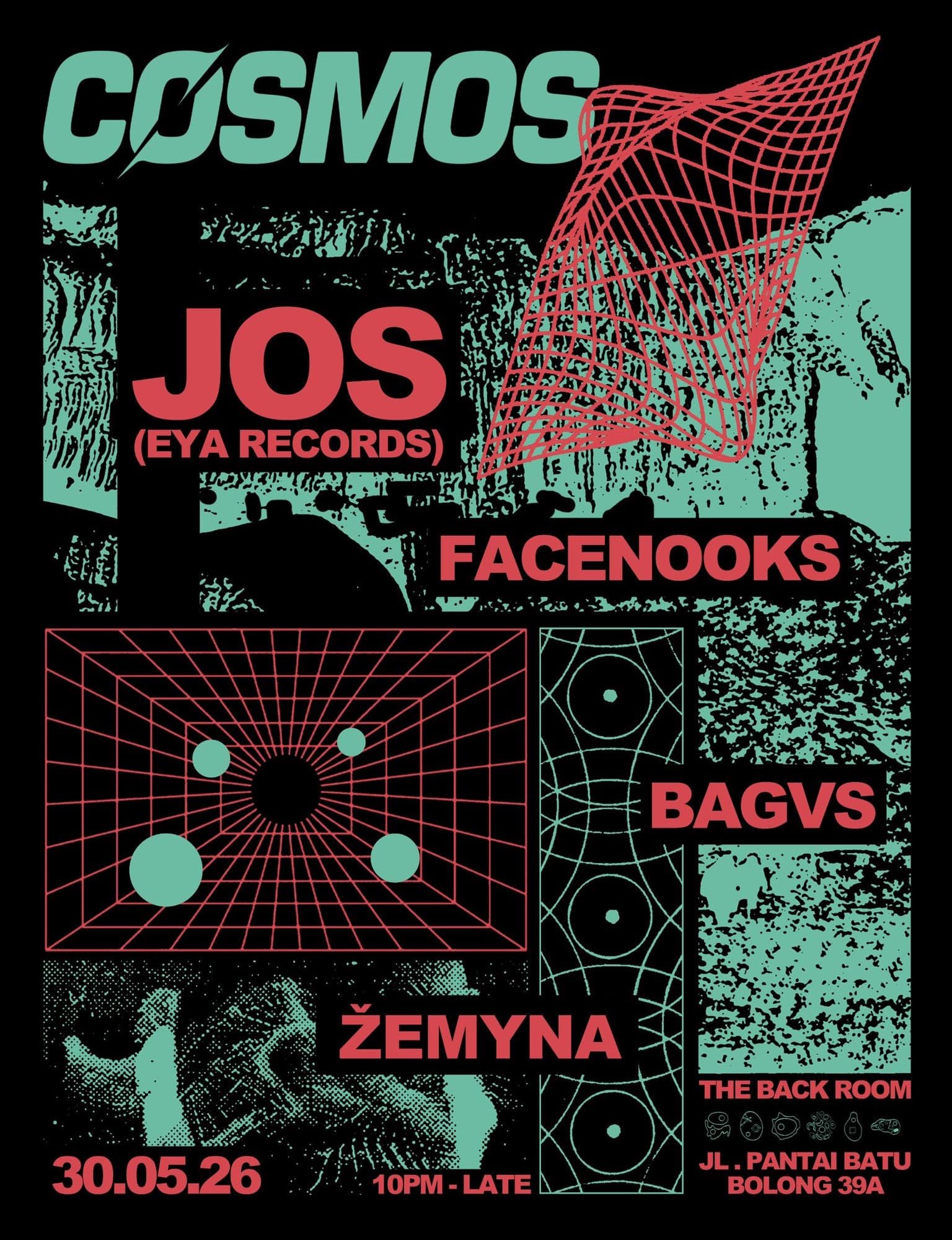 COSMOS - Jos (Eya Records), Bagvs, Facenooks & Zemyna
