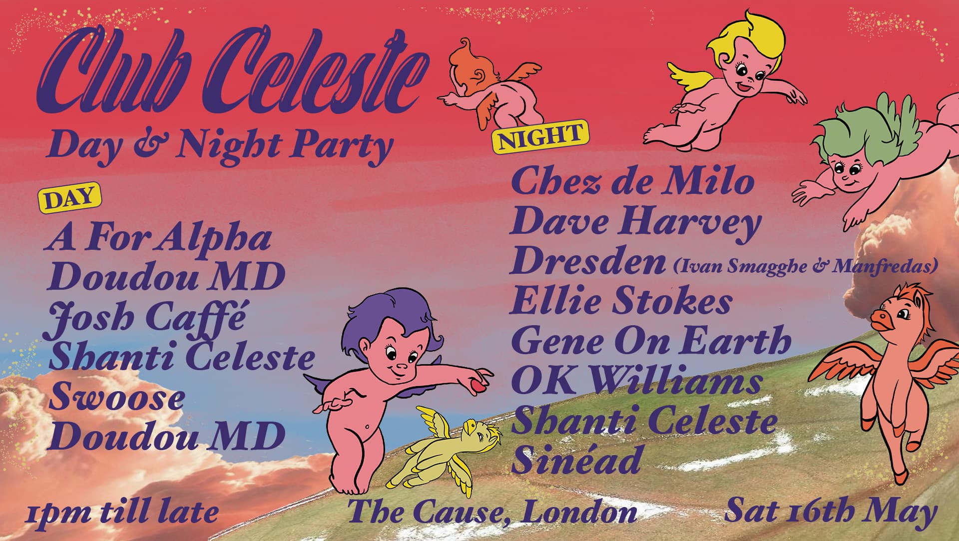 𝓒𝓵𝓾𝓫 𝓒𝓮𝓵𝓮𝓼𝓽𝓮: Shanti Celeste & Friends - Day & Night Party