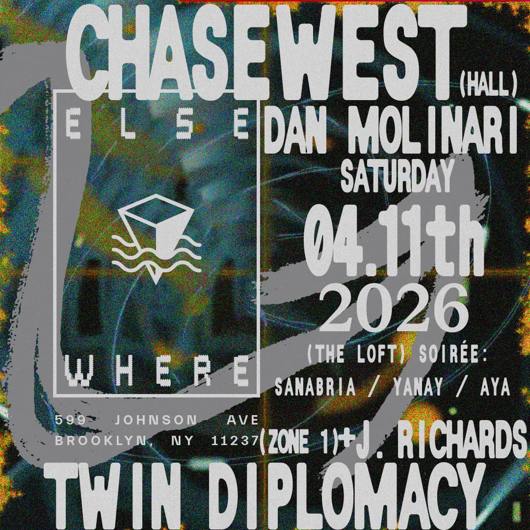 ChaseWest, Dan Molinari, Twin Diplomacy, J. Richards, Soirée: Sanabria, Yanay, Aya